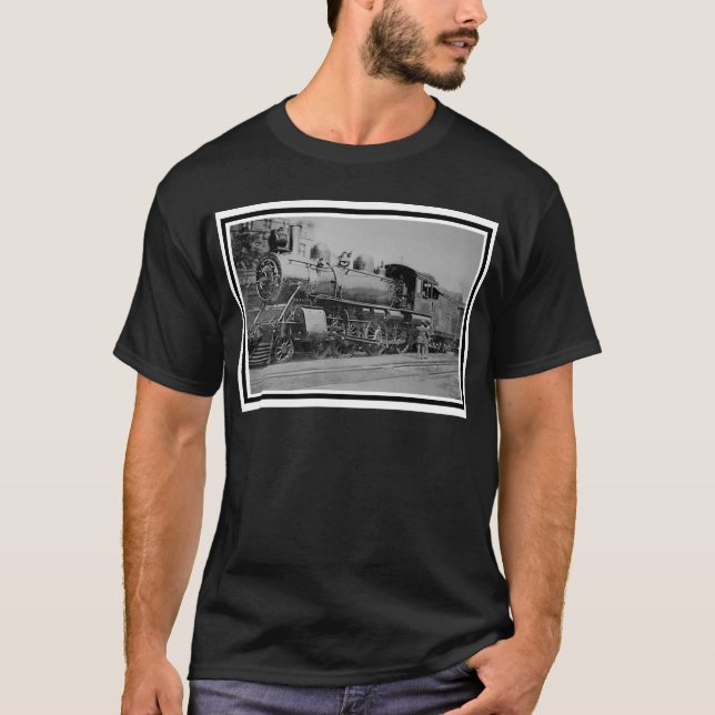 Camiseta Tren del motor de vapor del ferrocarril del (Anverso)