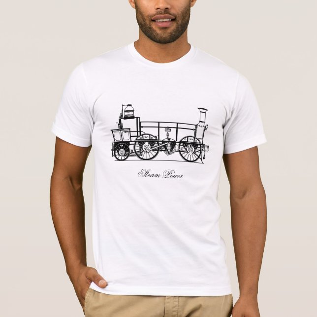 Camiseta ¡Tren del vapor - poder de vapor! (Anverso)