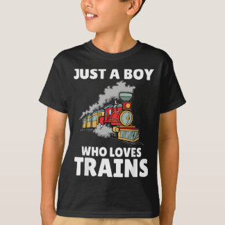 Camiseta Tren divertido para los niños - Sólo un chico que