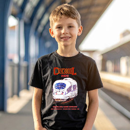 Camiseta Tren eléctrico del ferrocarril de alta velocidad C