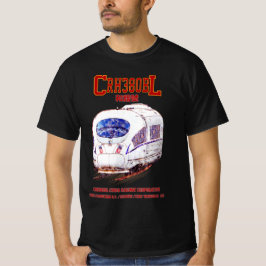 Camiseta Tren eléctrico del ferrocarril de alta velocidad C