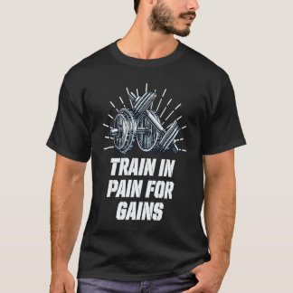 Camiseta Tren en dolor por ganancias Oferta Motivacional de