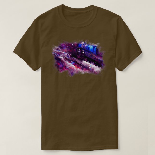 Camiseta Tren en el espacio 1 (Diseño del anverso)