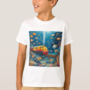 Camiseta Tren en el océano