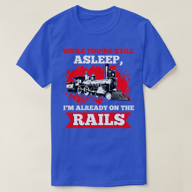 Camiseta Tren Ferrocarril de Traslado de Ingeniería (Diseño del anverso)