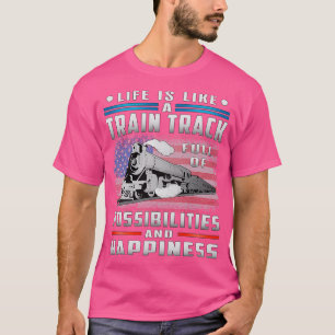 Camiseta Tren Ferrocarril Tren Locomotoras Funny Guay Dice