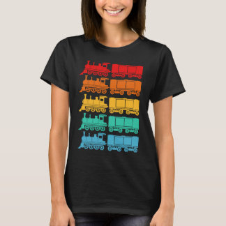 Camiseta Tren ferroviario modelo Tren retro Tren locomotor