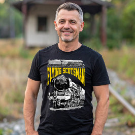 Camiseta Tren Flying Scotsman 1923 LNER. Locomotora de vapo