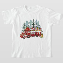 Camiseta Tren gnome de los Navidades festivos