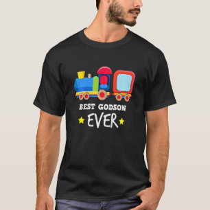 Camiseta Tren gráfico lindo de niño mejor padrino de la his