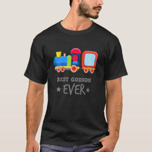Camiseta Tren gráfico lindo de niño mejor padrino de la his