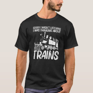 Camiseta Tren Guay Para Hombres Mujeres Tren Ferrocarril Lo