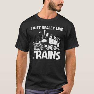 Camiseta Tren Guay Para Hombres Mujeres Tren Ferrocarril Lo