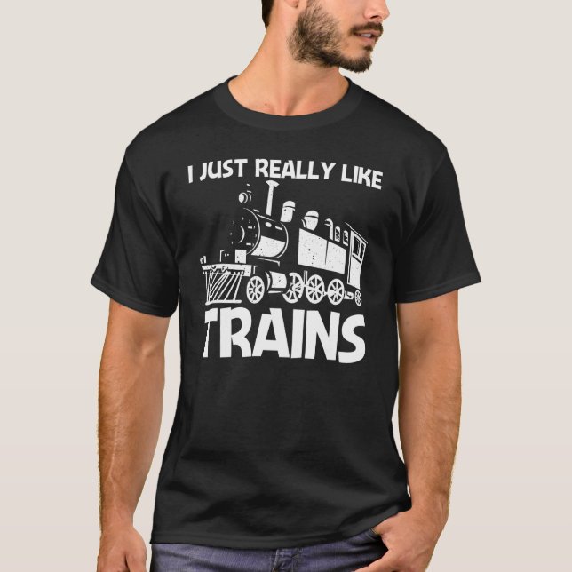 Camiseta Tren Guay Para Hombres Mujeres Tren Ferrocarril Lo (Anverso)