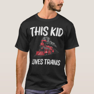 Camiseta Tren Guay Para Niños Transporte Público Ferroviari