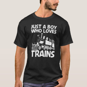 Camiseta Tren Guay Para Niños Tren Locomotor Ferrocarril