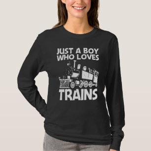 Camiseta Tren Guay Para Niños Tren Locomotor Ferrocarril