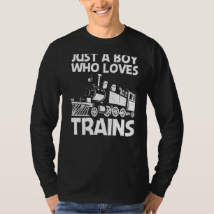 Camiseta Tren Guay Para Niños Tren Locomotor Ferrocarril