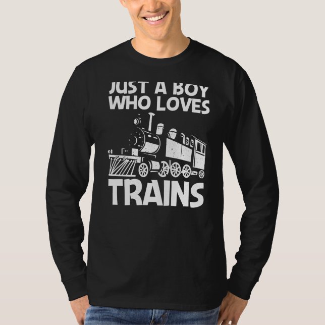 Camiseta Tren Guay Para Niños Tren Locomotor Ferrocarril (Anverso)