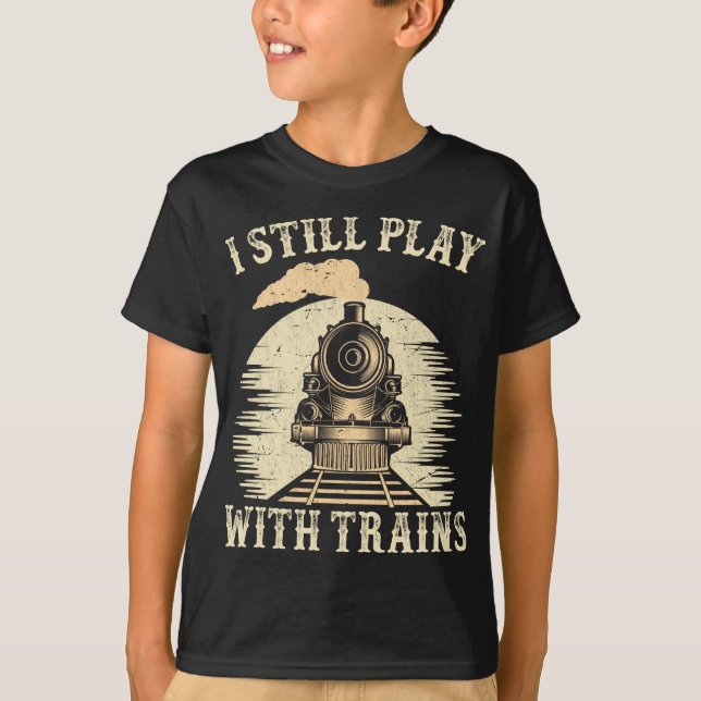 Camiseta Tren Humor Locomotor Trainspotter Ferrocarril (Anverso)