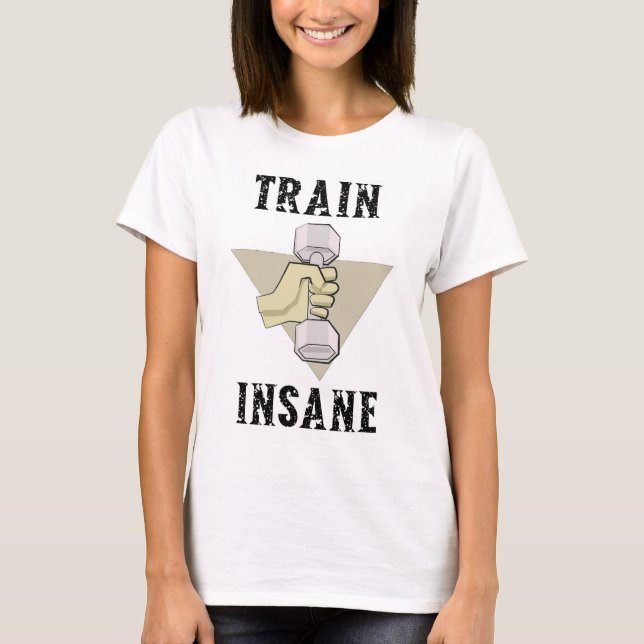 Camiseta Tren Insane Gym Fitness Tema (Anverso)