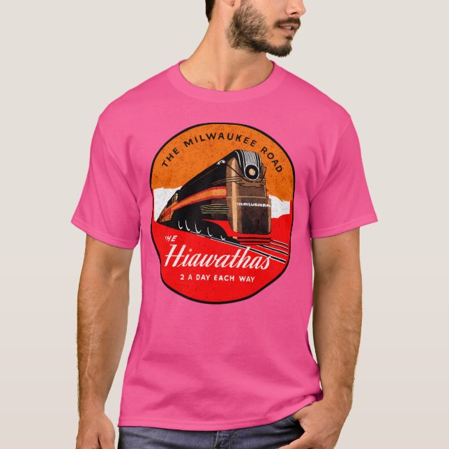 Camiseta Tren La Carretera Milwaukee En La Ciudad Vieja De  (Anverso)