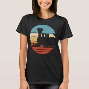 Camiseta Tren Locomotive Vintage Sunset Train 1