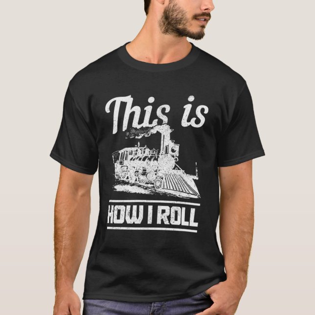 Camiseta Tren Locomotora Modelo Tren ferroviario 1 (Anverso)