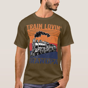Camiseta Tren lovin abuelo Modelo Tren ferroviario