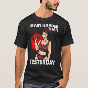 Camiseta Tren más duro que ayer Gimnasio de entrenamiento d