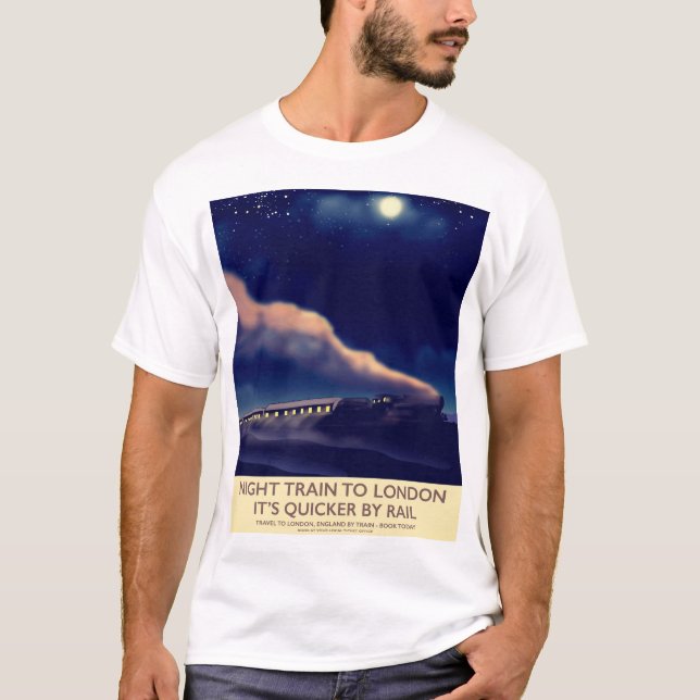 Camiseta Tren Nocturno A Londres. (Anverso)