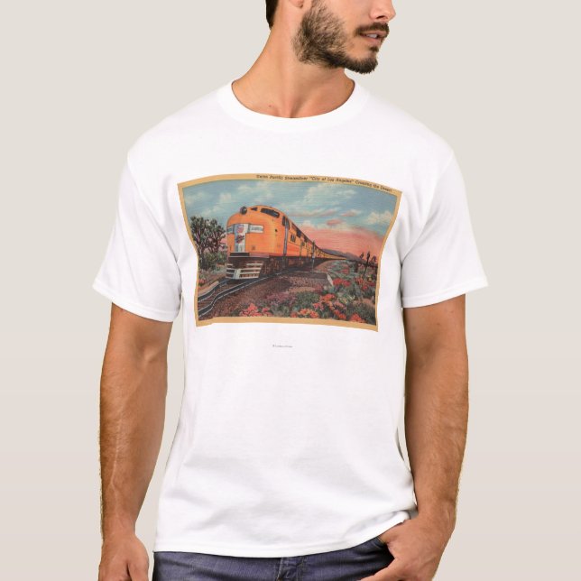 Camiseta Tren pacífico de la unión, ciudad de L.A. (Anverso)