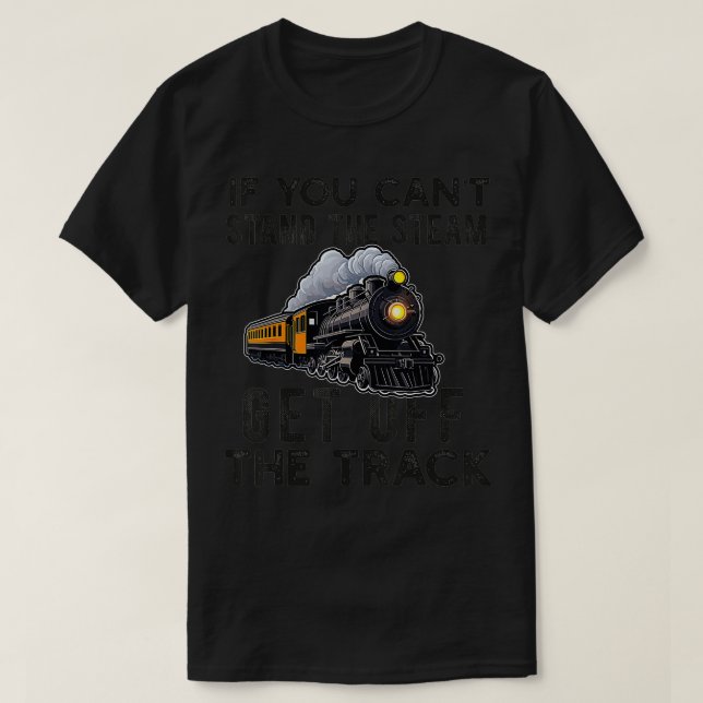 Camiseta Tren Para Hombres Adultos Conductor Ferroviario Lo (Diseño del anverso)