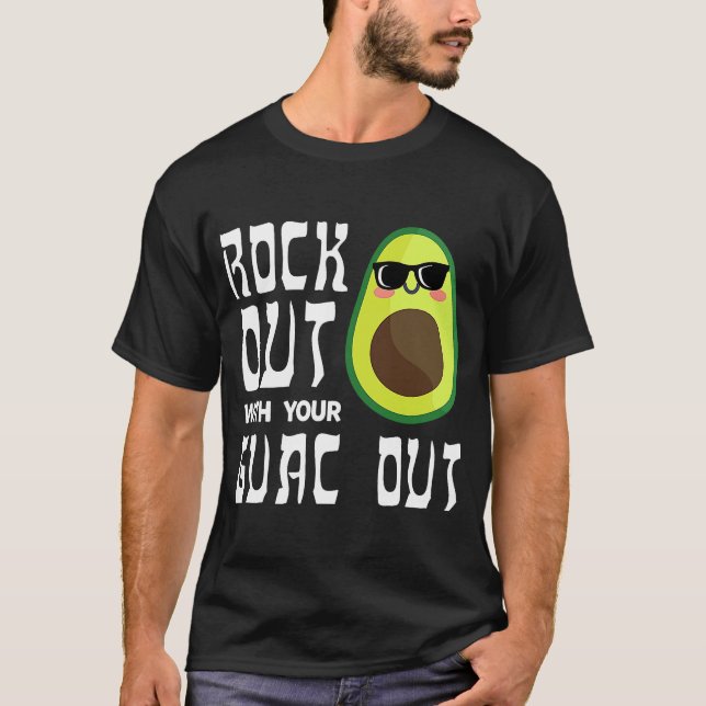 Camiseta Tren personal del gimnasio Gym de aguacate Rock Ou (Anverso)