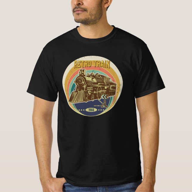 Camiseta Tren retro. El Día De Los Abuelos. (Anverso)