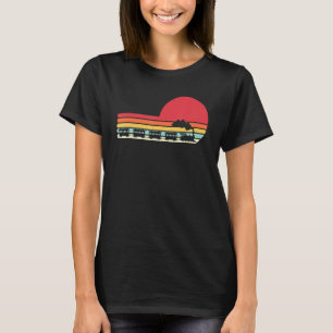 Camiseta Tren Retro Vintage Transporte Ferroviario Vapor Fl