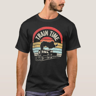 Camiseta Tren Time Funny Train Lovers Railway