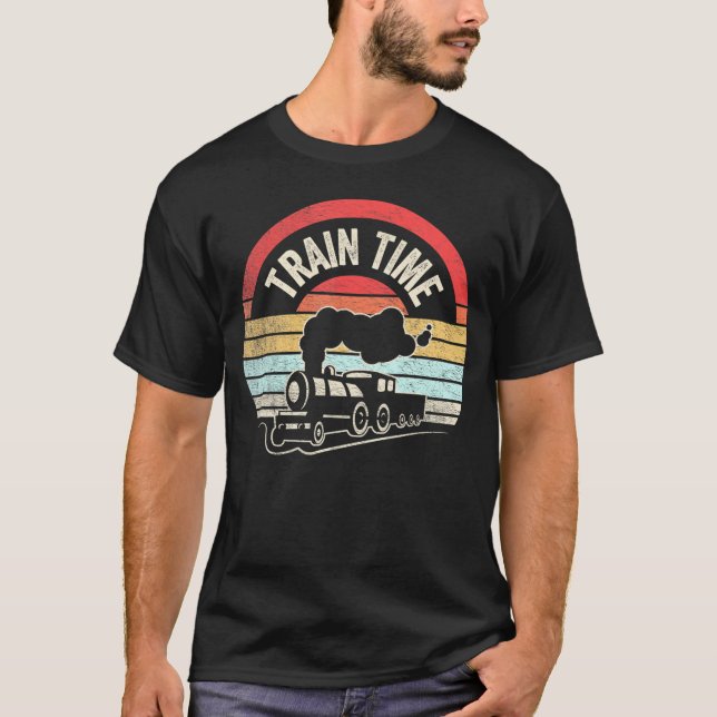 Camiseta Tren Time Funny Train Lovers Railway (Anverso)