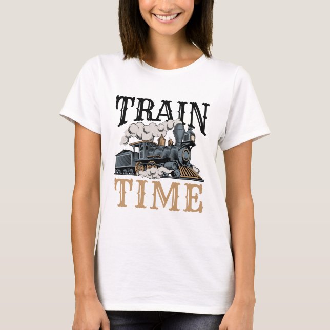 Camiseta Tren Time Model Railroad Hobbyist (Anverso)