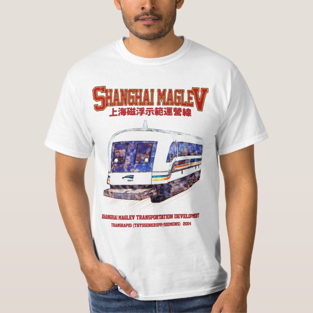 Camiseta Tren Transrápido Maglev SMT de Shanghai de alta ve (Anverso)