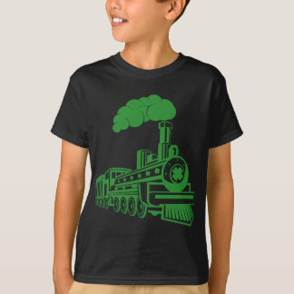 Camiseta Tren Verde Día de San Patricio Chicos Fiesta