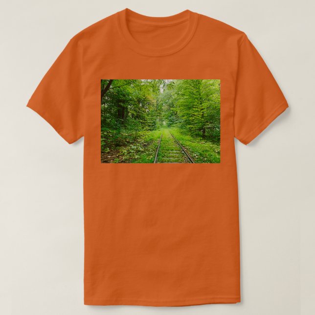 Camiseta Tren vías hacia la aventura (Diseño del anverso)