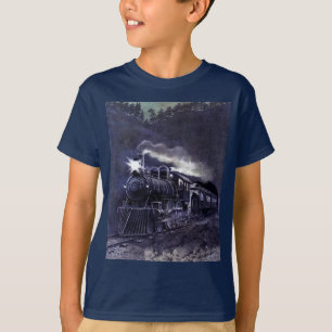Camiseta Tren victoriano mágico con motor de vapor