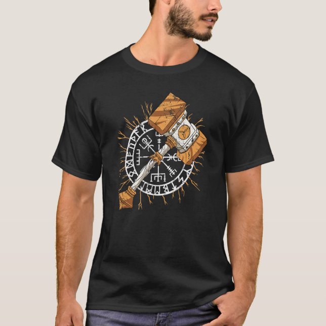 Camiseta Tren Viking Para Ragnarok Odin Dios Mark (Anverso)