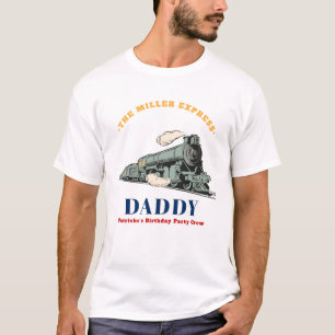 Camiseta Tren Vintage Cumpleaños Papá