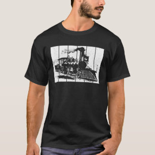 Camiseta Tren Vintage Locomotora Modelo Tren ferroviario 2