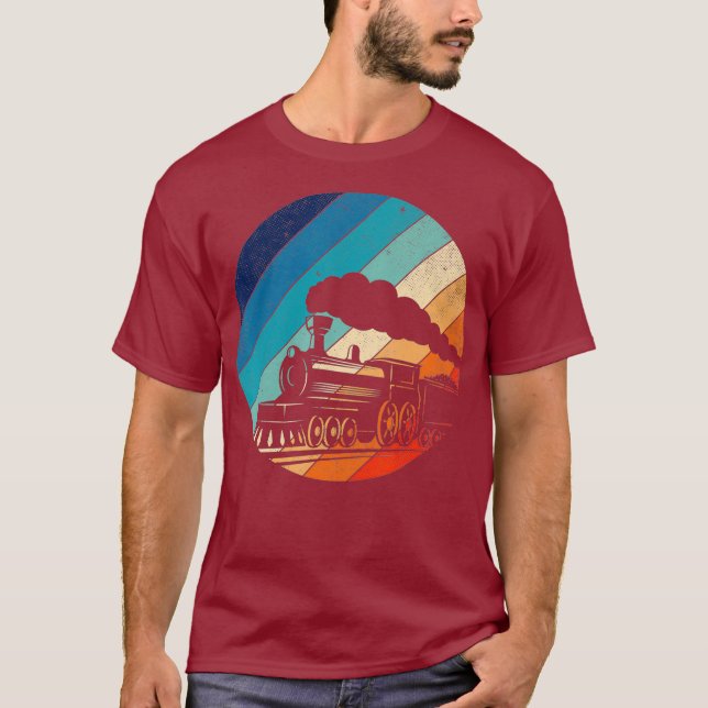 Camiseta Tren Vintage Retro Locomotive Old (Anverso)