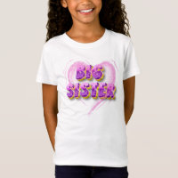 "Trendy Big Sister T-Shirt para Chicas"