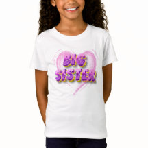 "Trendy Big Sister T-Shirt para Chicas"