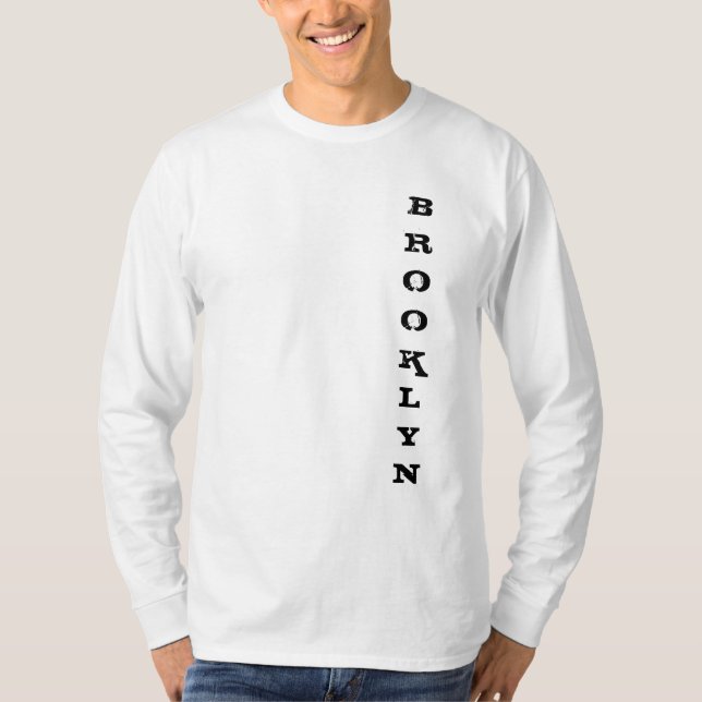 Camiseta Trendy Brooklyn Text New York City Nyc Classic (Anverso)
